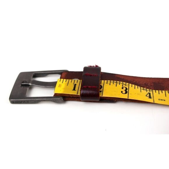 Quiksilver SADDLE BROWN GENUINE LEATHER 1.3/8"Wd CASUAL DRESS BELT Size 40 (I47 - Picture 10 of 13